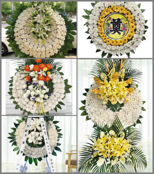 浙江省金华义乌市义亭镇下店村花圈速递