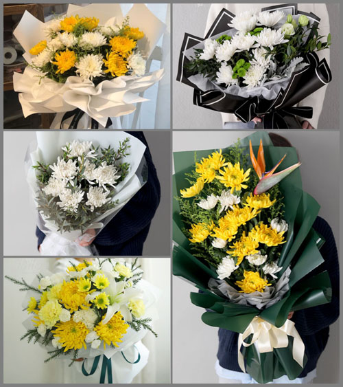 浙江省金华义乌市义亭镇下店村白事花束代送